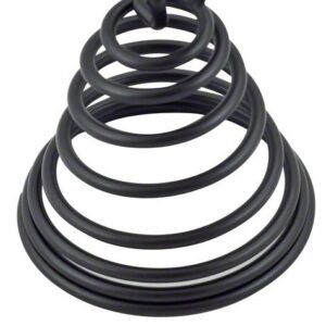 American Metalcraft SNB2 3" Black Chrome Spiral Number Holder