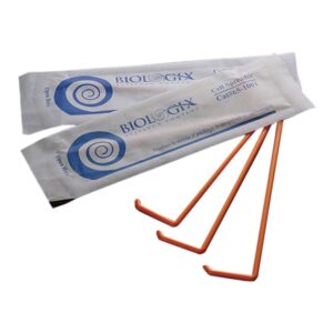 Biologix 65-1010 Polystyrene Orange Sterile L-Shaped Cell Spreader, in Zip-Seal Bag (Case of 500)