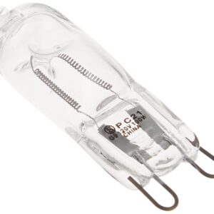 Satco S4642 100 Watt 1700 Lumens T4 Halogen G9 Double Loop Base 120 Volt Clear Light Bulb, Dimmable