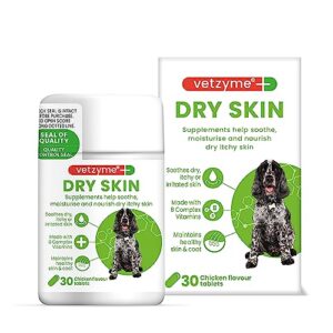 vetzyme dog dry skin with evening primrose