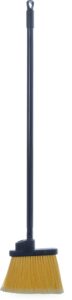 carlisle foodservice products 3686100 duo-sweep metal handle flagged lobby angle broom, 36" length