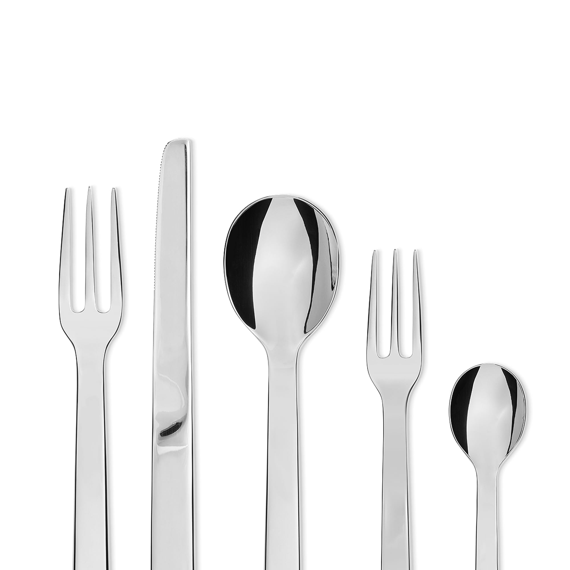 Alessi Pcs.Cutlery Santiago 5 Piece Cutlery Set, Silver