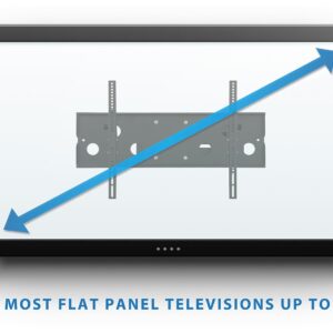 Mount-It! Long Arm TV Wall Mount with 26 Inch Extension, Swing Out Full Motion Design for Corner Installation, Fits 40 50, 55, 60, 65, 70 Inch Flat Screen TVs, 220 Lb Capacity