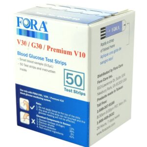 FORA V30/G30/PremV10 DME Test Strips, 50 Strips