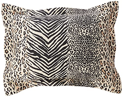 Pointehaven Printed 300 TC 3-Piece 100-Percent Combed Cotton Duvet Set, Urban Safari, Queen