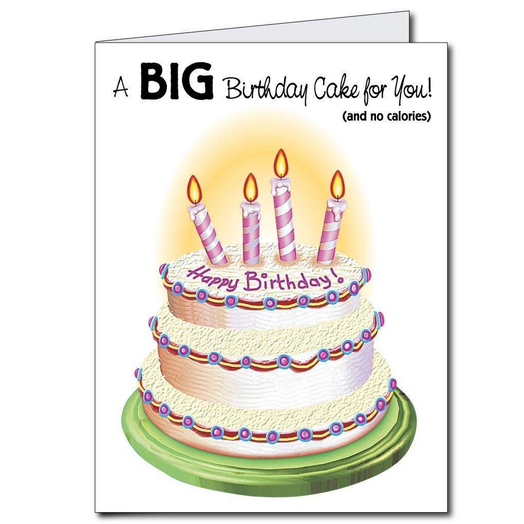 VictoryStore Jumbo Greeting Cards: Giant Birthday Card (birthday cake), 2 feet x 3 fee card with envelope, 12429