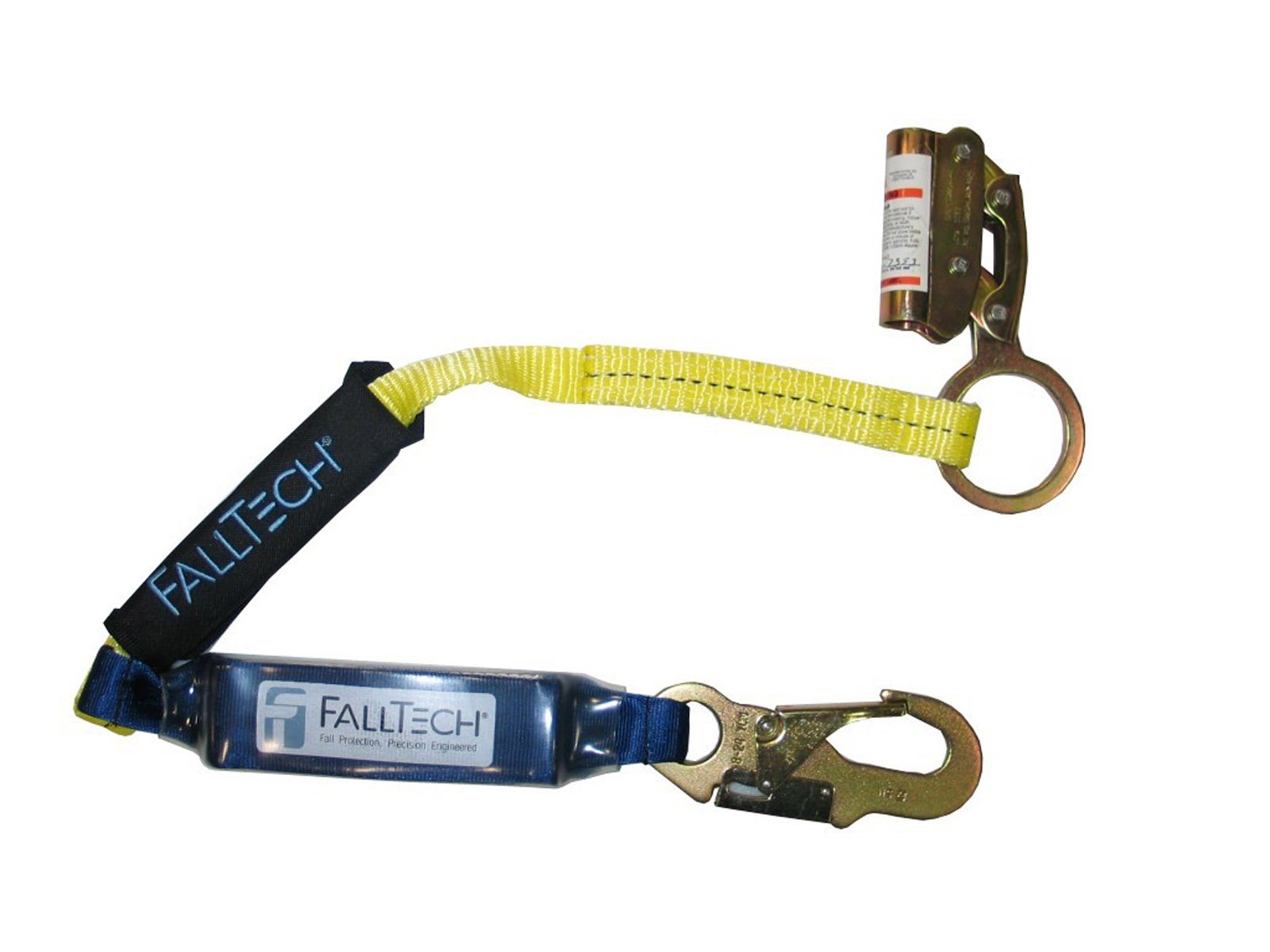 FallTech 8353LT Manual Grab with SoftPack 3-Foot Shock Absorbing Lanyard