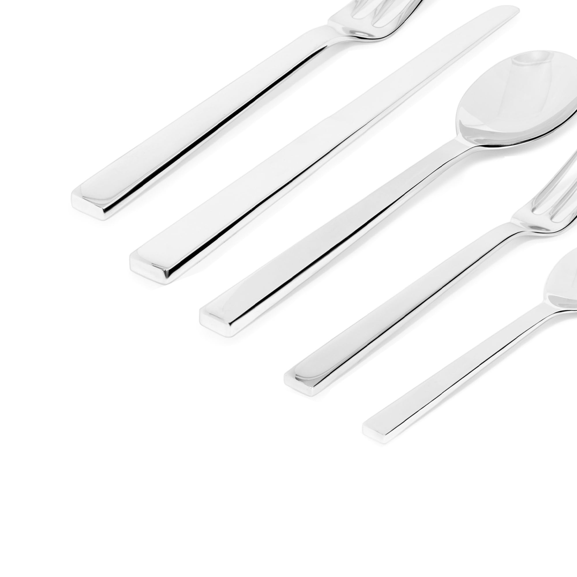 Alessi Pcs.Cutlery Santiago 5 Piece Cutlery Set, Silver