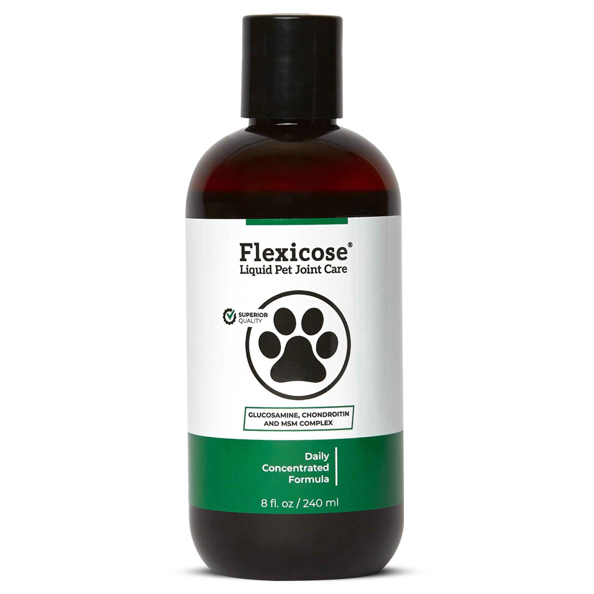 Pet Flexicose All Natural Dog Hip Joint Care and Support 3 Bottles Liquid Format