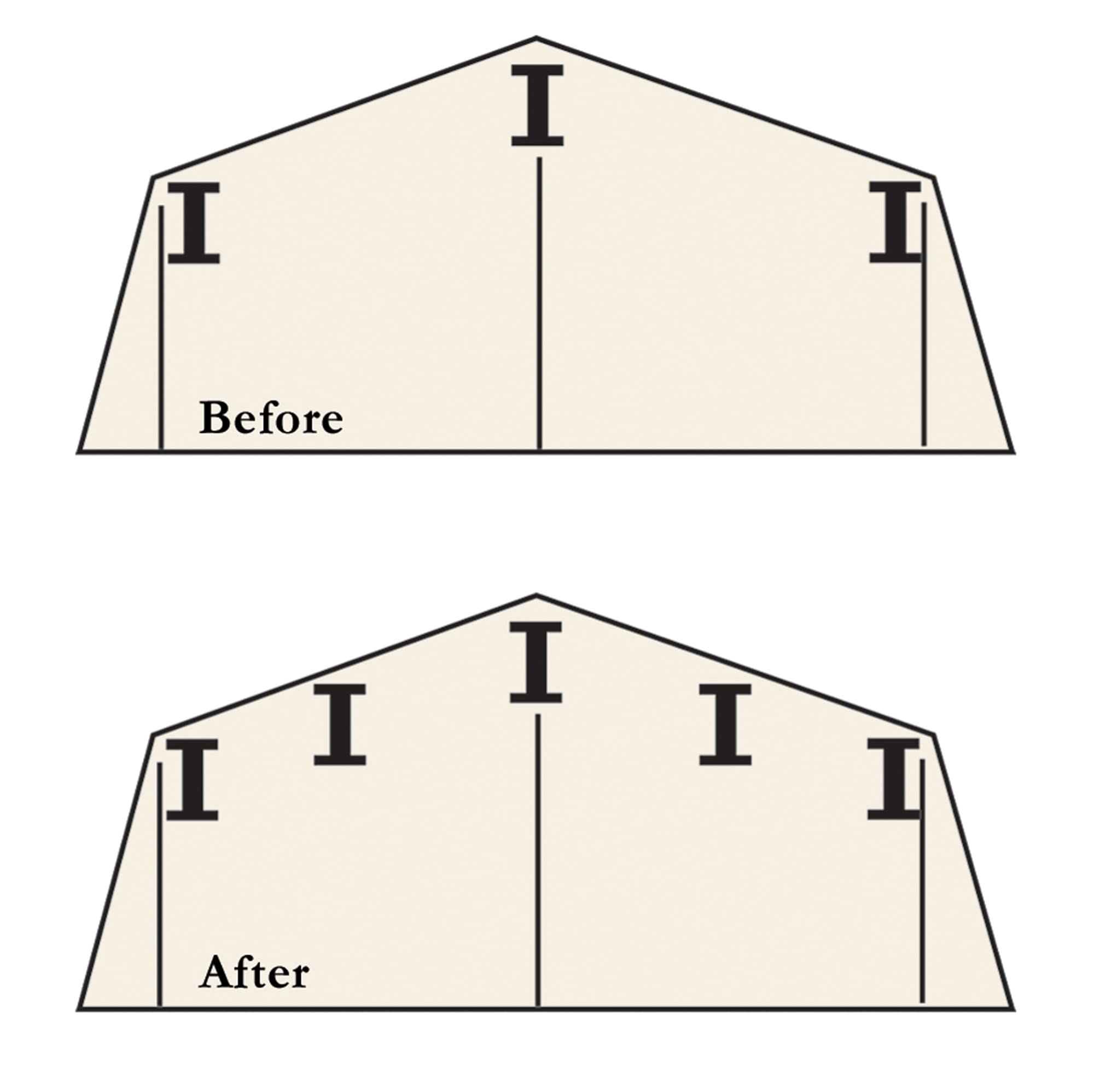 Arrow Roof Strengthening Kit for 10' x 12 (Except Swing Door Sheds), Steel