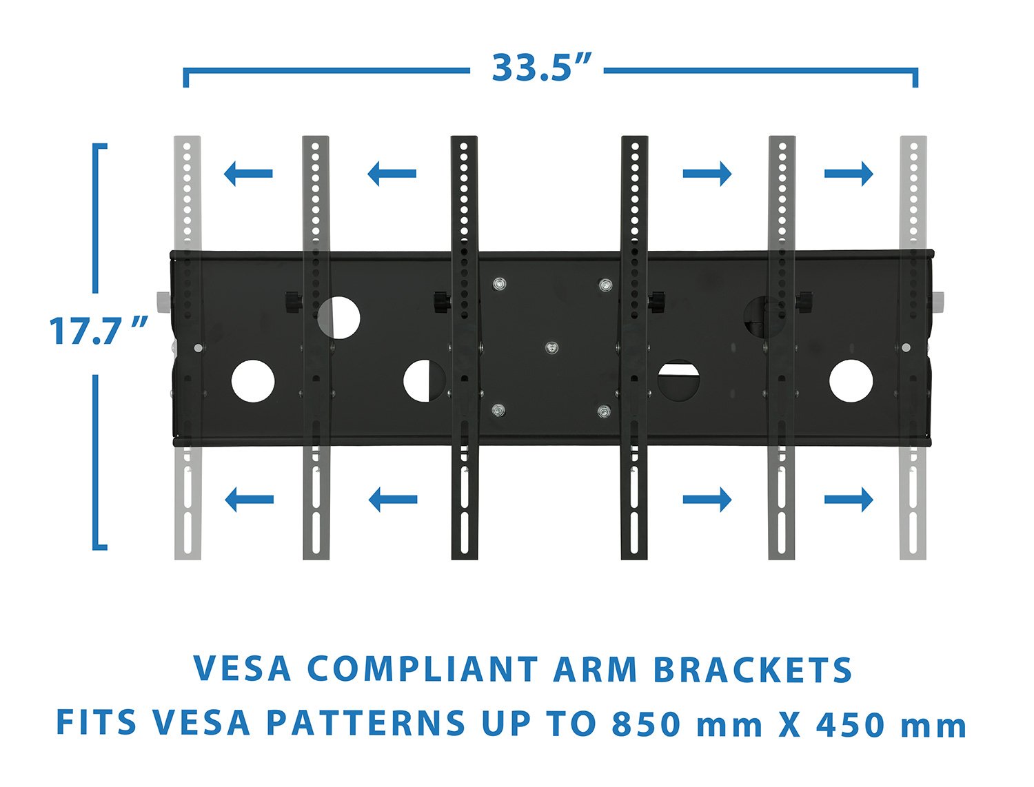 Mount-It! Long Arm TV Wall Mount with 26 Inch Extension, Swing Out Full Motion Design for Corner Installation, Fits 40 50, 55, 60, 65, 70 Inch Flat Screen TVs, 220 Lb Capacity