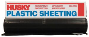 husky cf0614b plastic sheeting, 14' x 100', black