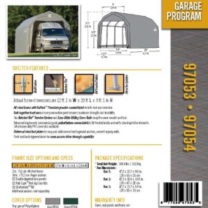 ShelterLogic 97053 Grey 12'x20'x9' Barn Shelter