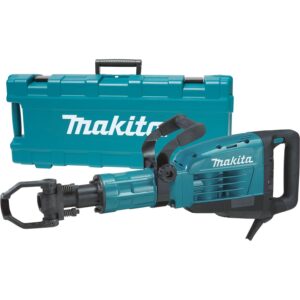 makita hm1307cb 35 lb. demolition hammer, accepts 1-1/8" hex bits, blue