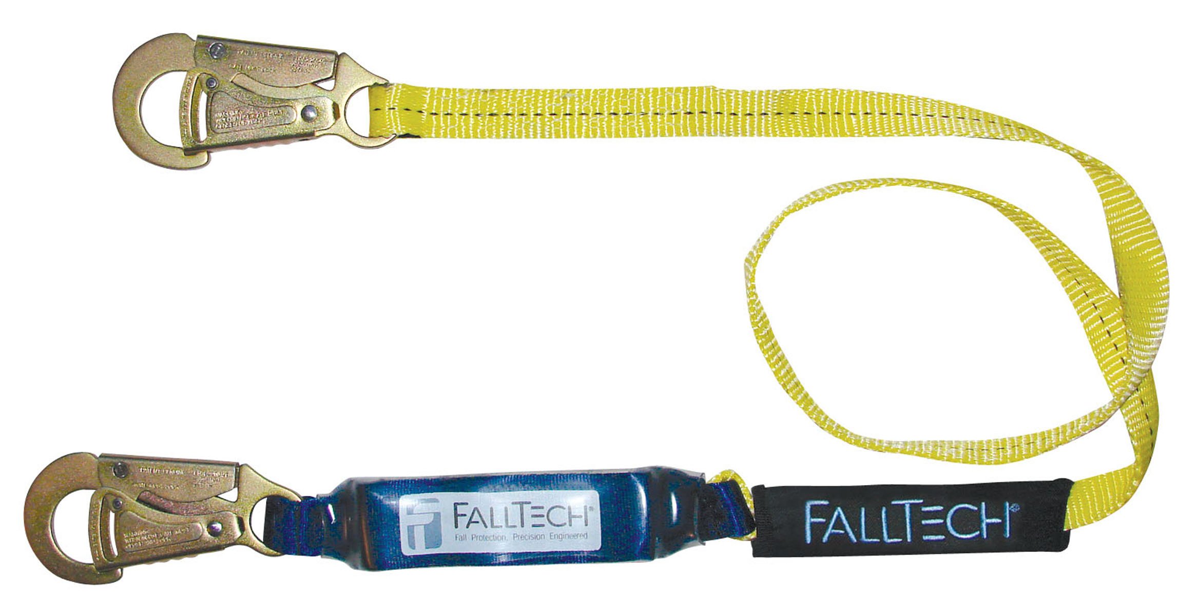 FallTech 8253 ClearPack Shock Absorbing Lanyard, 3-Foot