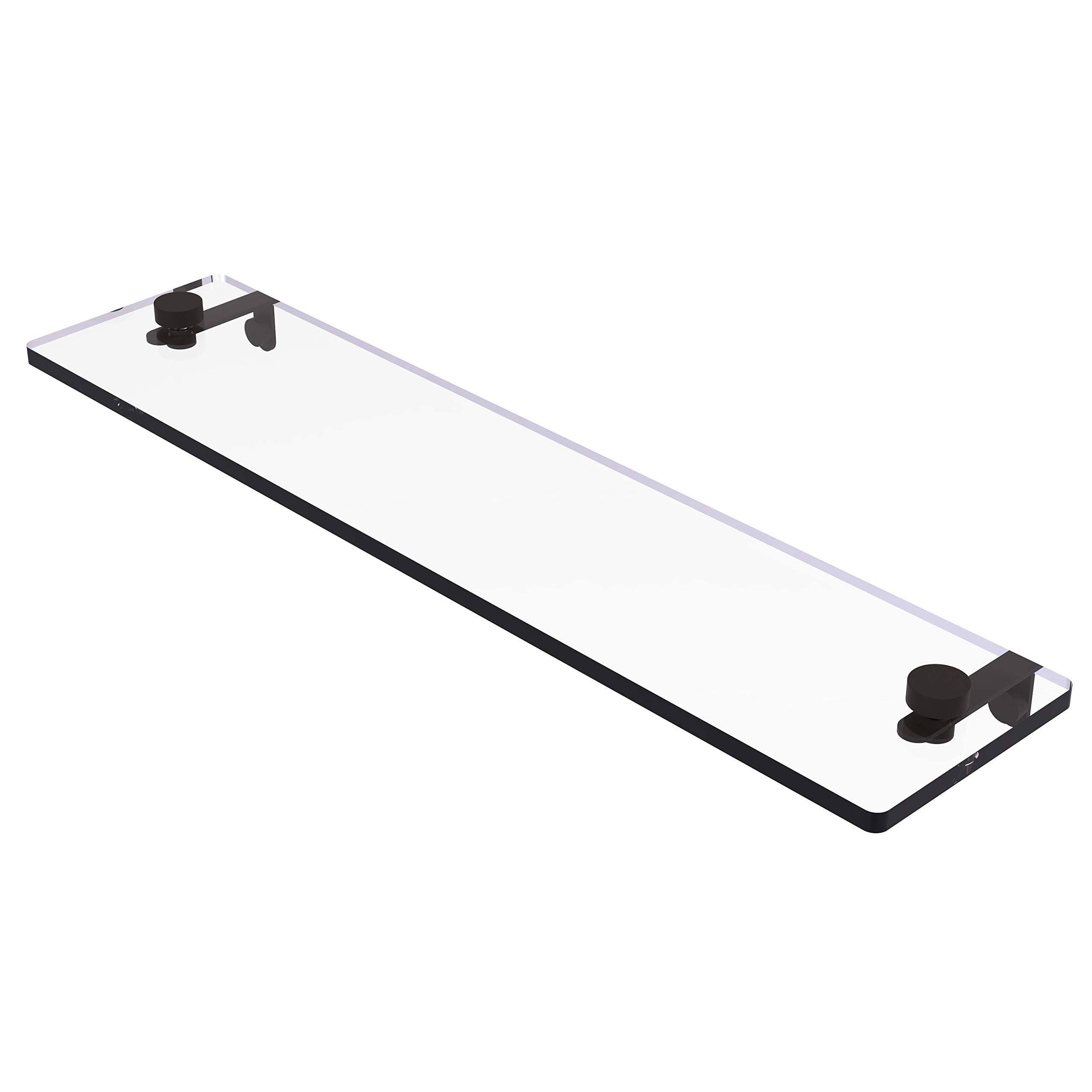 Allied Brass NS-1/22 22 Inch Vanity Beveled Edges Glass Shelf, Oil Rubbed Bronze