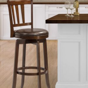 Hillsdale Presque Isle Swivel Stool, Counter Height, Cherry