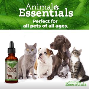 Animal Essentials Detox Blend - Liver Support for Dogs & Cats, Herbal Liver Supplement, Veterinarian Recommended Animal Wellness Tonics - 2 Fl Oz