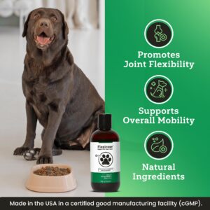 Pet Flexicose All Natural Dog Hip Joint Care and Support 3 Bottles Liquid Format