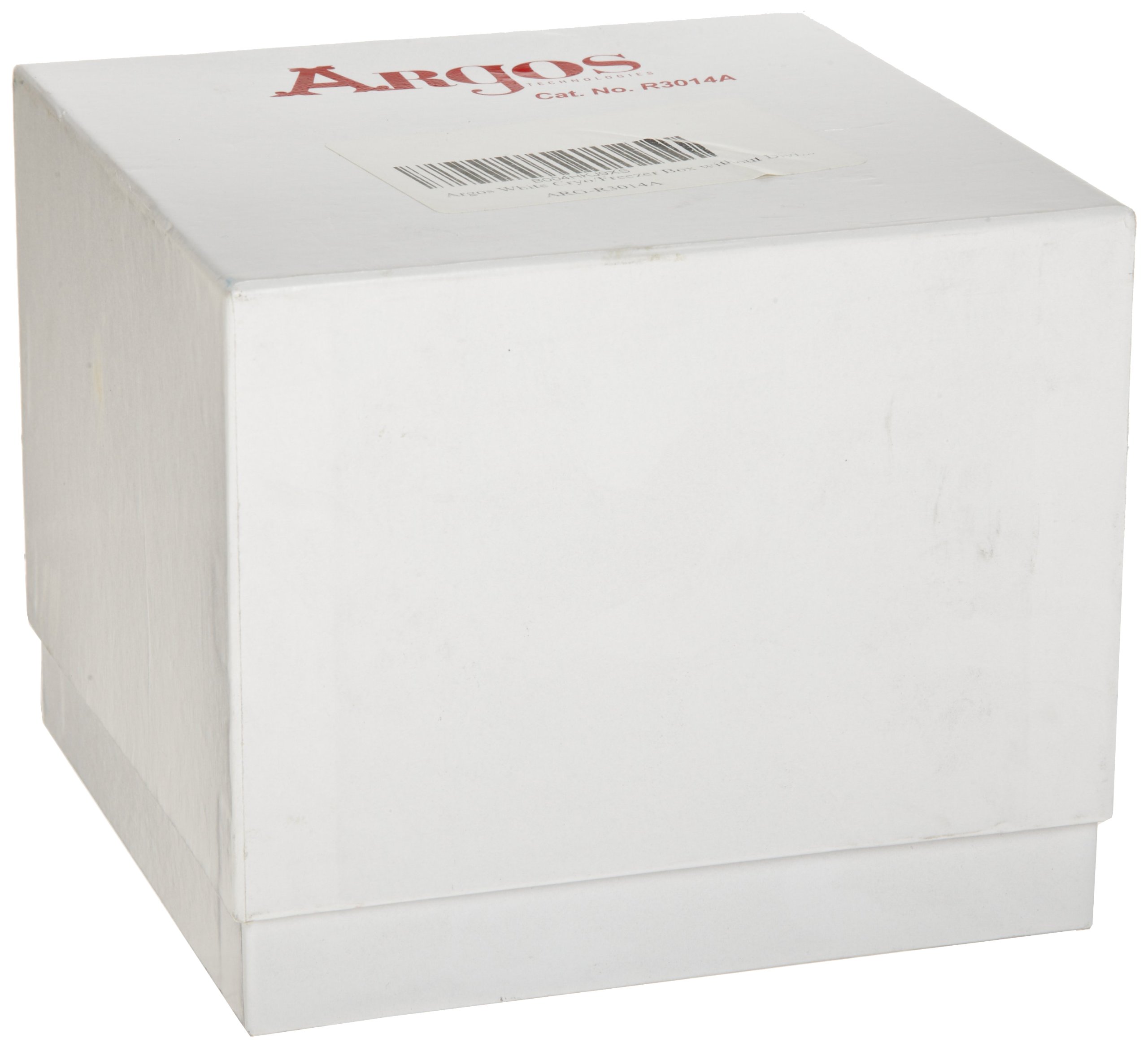 Argos R3014A White Cryo/Freezer Box without Dividers, 5-3/4" Length x 5-3/4" Width x 4-7/8" Height