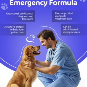 Pet Essences - Seizures Formula for Dogs, Cats, and Horses - 1oz, Safe & Natural Dog Calming Drops, Pet Seizure Support for All Species, Breeds & Ages - Featuring Organic Crowea, Impatiens & Saguaro