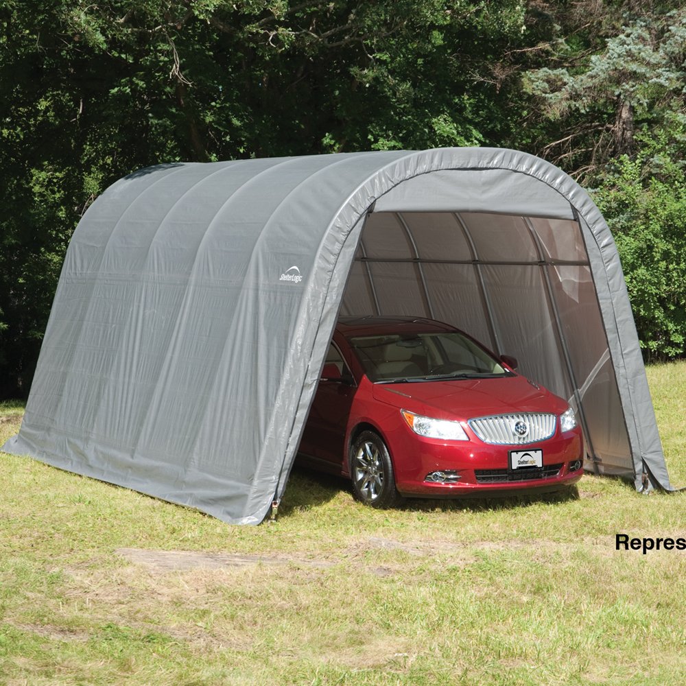 ShelterLogic 74332 Grey 12'x24'x10' Round Style Shelter