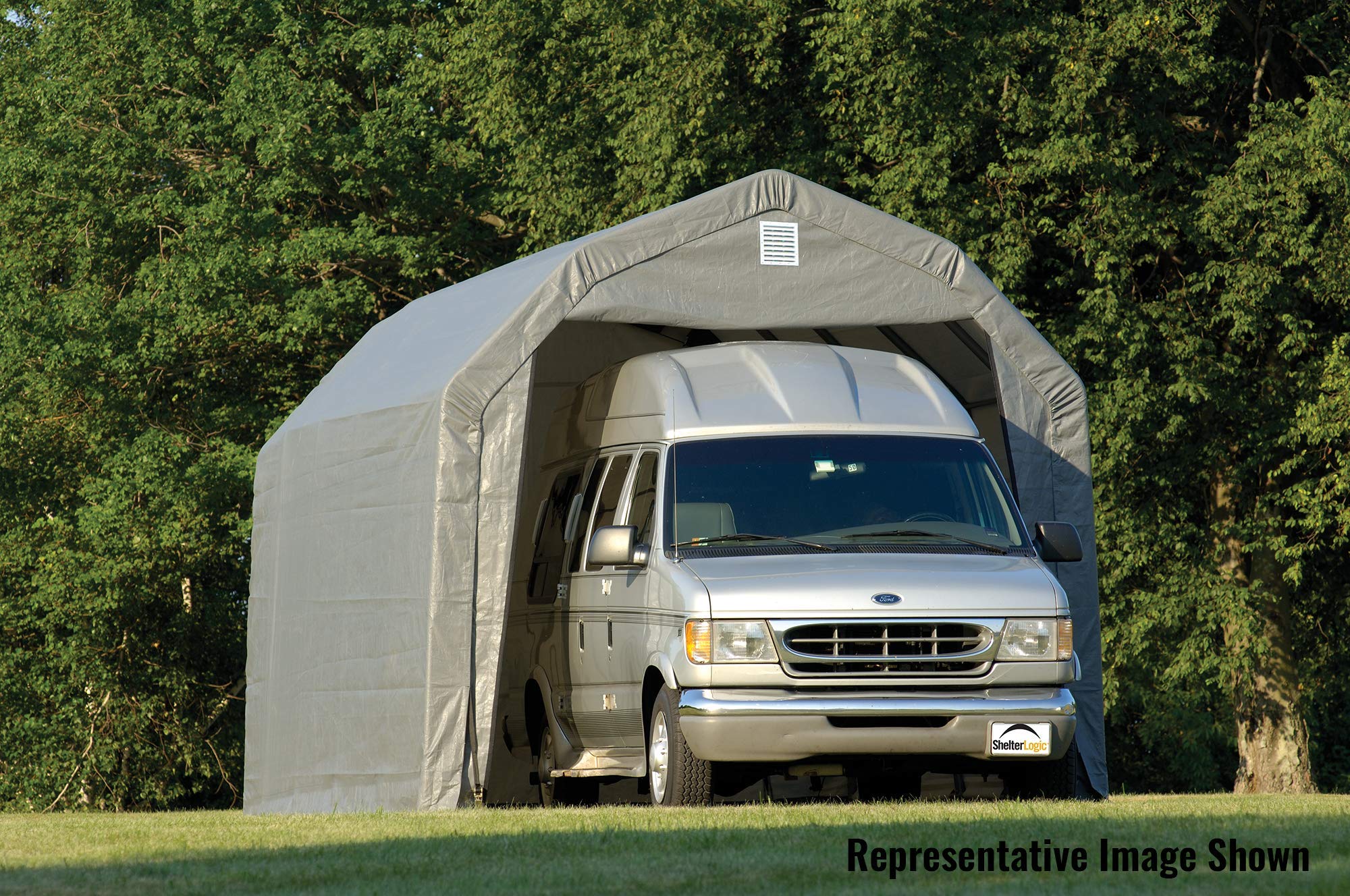 ShelterLogic 97053 Grey 12'x20'x9' Barn Shelter