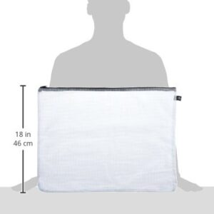 Alvin, PVC Mesh Zipper Bag, 16 x 21 Inches, Clear - NB1621