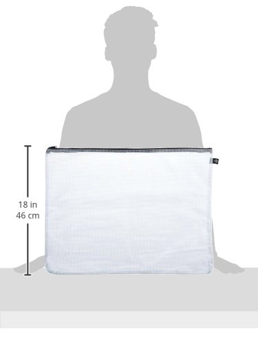 Alvin, PVC Mesh Zipper Bag, 16 x 21 Inches, Clear - NB1621