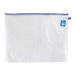 alvin, pvc mesh zipper bag, 16 x 21 inches, clear - nb1621