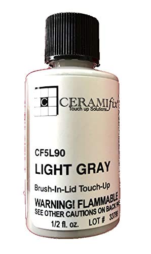 Ceramifix .5 oz Light Gray Touch up Paint for Tile, Appliances and More