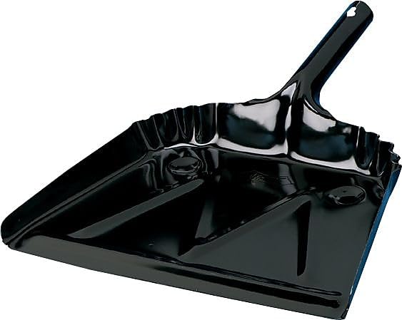 Impact 4216 Black Metal Dust Pan, 16" Width x 15-1/2" Height