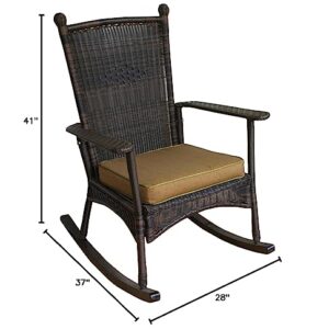 Tortuga Outdoor Portside Classic Rocking Chair - Dark Roast