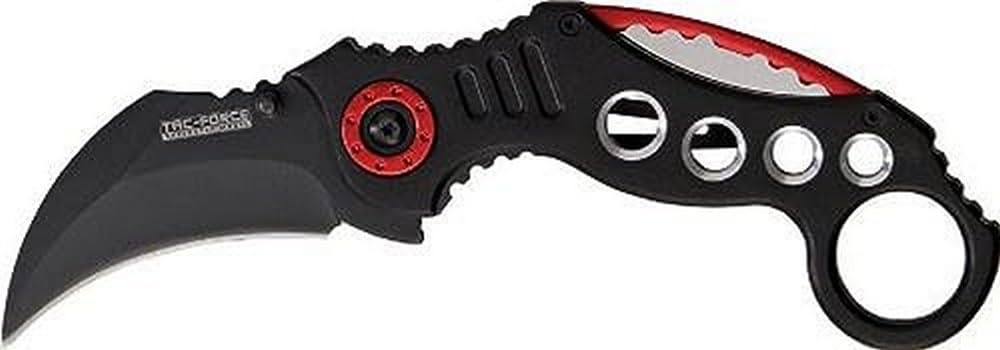 Tac Force TF-578BK Tactical Assisted Opening Folding Knife 5.25-Inch Closed,Black