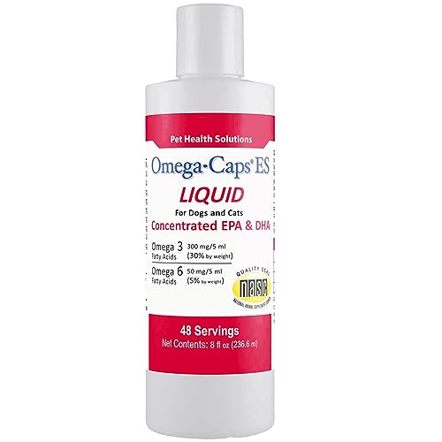 Omega-Caps ES Liquid - Vitamins, Minerals, Omega-3 Fatty Acids, Antioxidants for Dogs and Cats - 8 fl oz