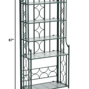 International Caravan Iron 5-Tier Bakers Rack