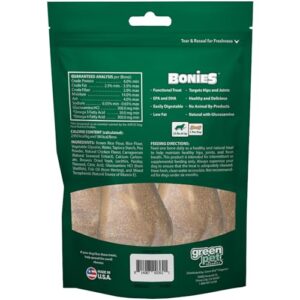 BONIES Hip & Joint Health Multi-Pack REGULAR Large Dogs 25 or More LBS - Natural Dog Treat - Low Calories - Chicken Flavor - 5 Bones