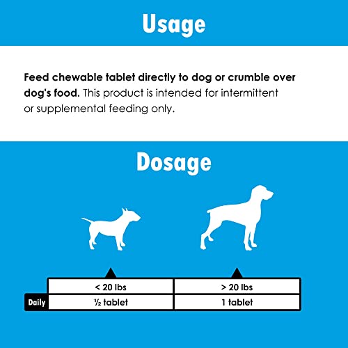 Vita-Tabs - Essential Vitamins, Minerals, Nutrients - Health Supplement for Dogs - Support Immune System, Bones - Liver Flavored - 250 Chewable Tablets