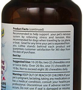 Lidtke Technologies Travel Paws L-Tryptophan Pet Relaxant Tablets, 60 Tablets