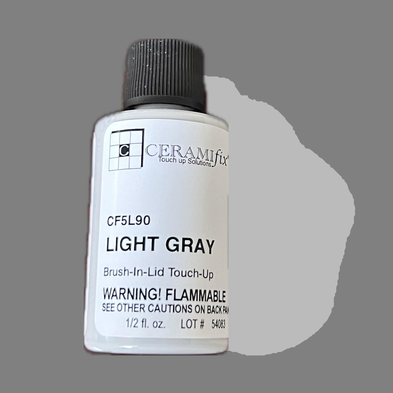 Ceramifix .5 oz Light Gray Touch up Paint for Tile, Appliances and More