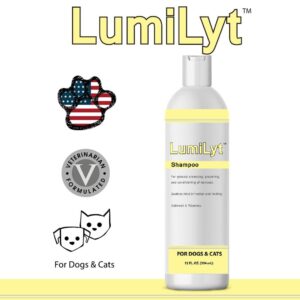 LumiLyt Shampoo - General Cleansing, Grooming, & Conditioning Pet's Hair Coat - Effective for Both Cats & Dogs - Contains Oatmeal & Vitamins, 12 fl oz