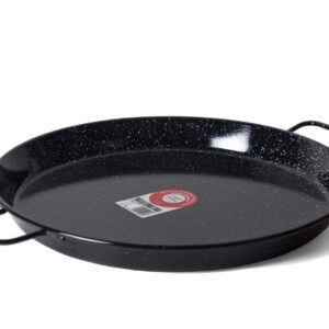 Garcima 22-Inch Enameled Steel Paella Pan, 55cm