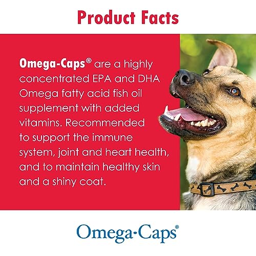 Omega-Caps ES Liquid - Vitamins, Minerals, Omega-3 Fatty Acids, Antioxidants for Dogs and Cats - 8 fl oz