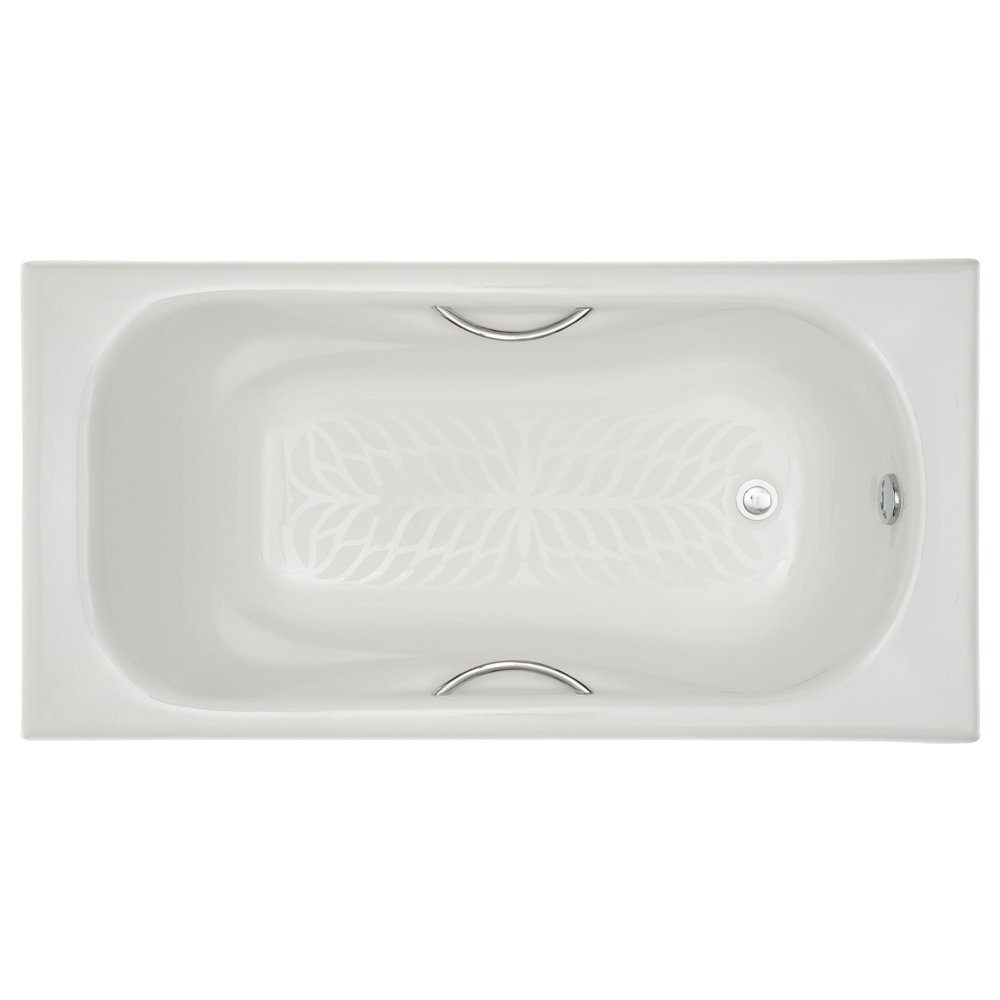 Porcher 60330-00.001 Lourdes Cast Iron Drop-In Bath Tub Only, White