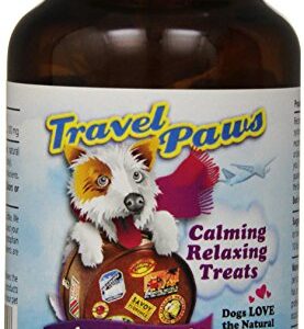 Lidtke Technologies Travel Paws L-Tryptophan Pet Relaxant Tablets, 60 Tablets