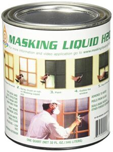 associated paint available 157026 80-400-4 h20 masking liquid, 1 quart, clear, 32 fl oz (pack of 1)