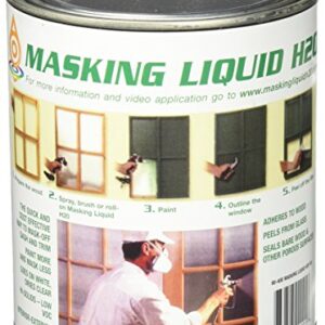 ASSOCIATED PAINT Available 157026 80-400-4 H20 Masking Liquid, 1 Quart, Clear, 32 Fl Oz (Pack of 1)