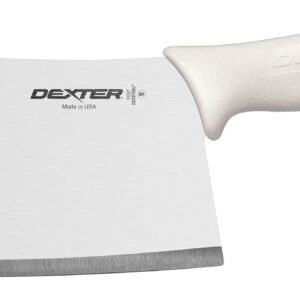 Dexter-Russell 7" STAINLESS Cleaver, S5387PCP, SANI-SAFE series, White