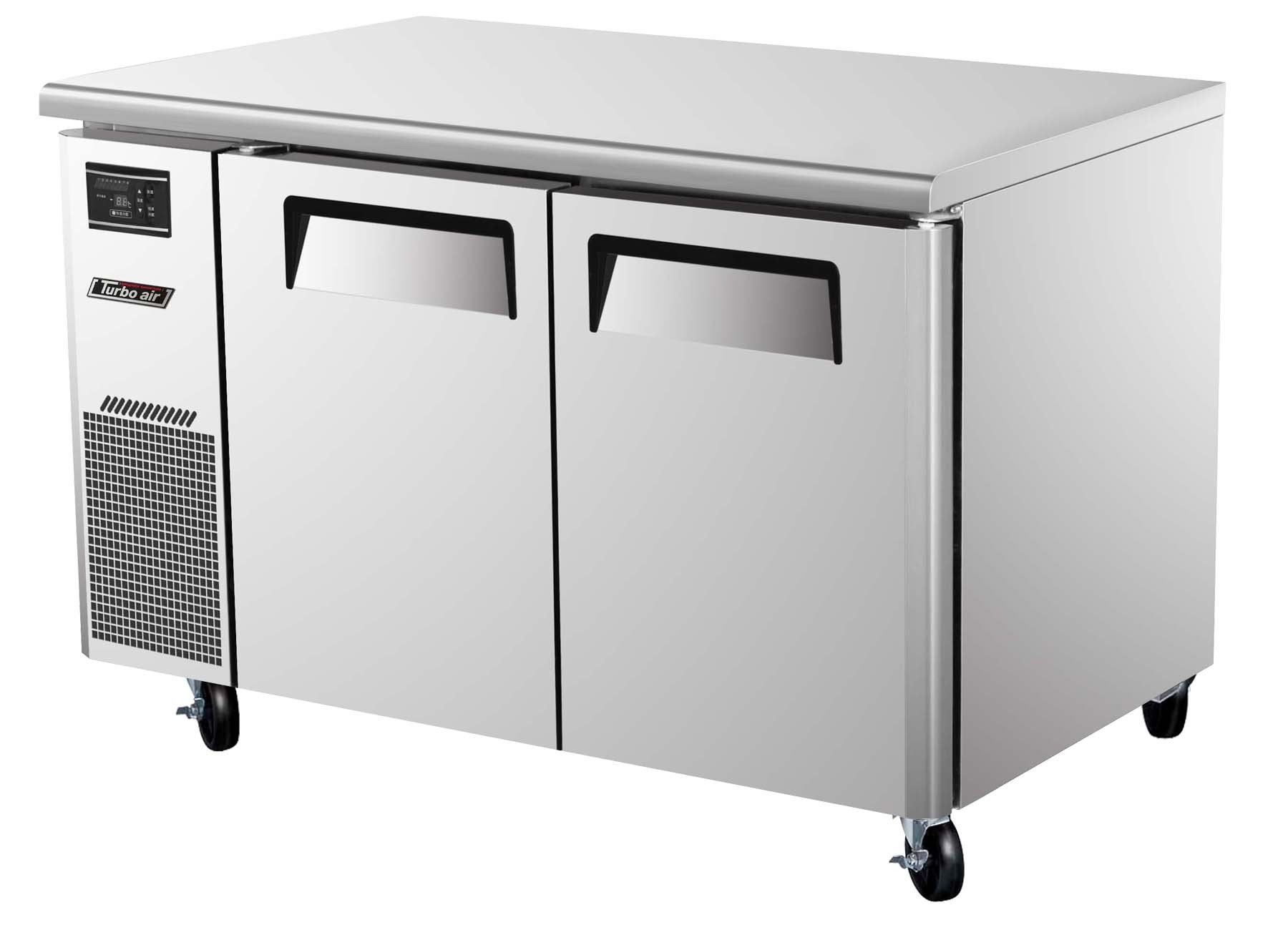 Turbo Air JUF-48 48 Side Mount Undercounter Freezer 2 Swing Doors