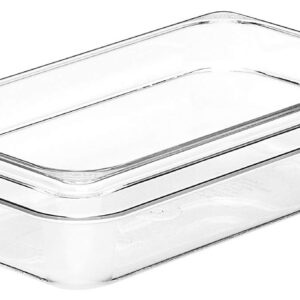 Cambro 42CW 1.8 qt Capacity, 10-7/16" Length x 6-3/8" Width x 2-1/2" Depth, Camwear Clear Polycarbonate Fourth Size Food Pan